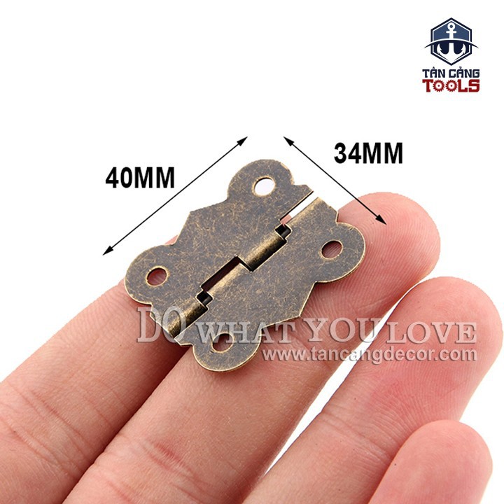 2 Bản Lề Gập Size L 22 Cổ Điển - KT: 4cm