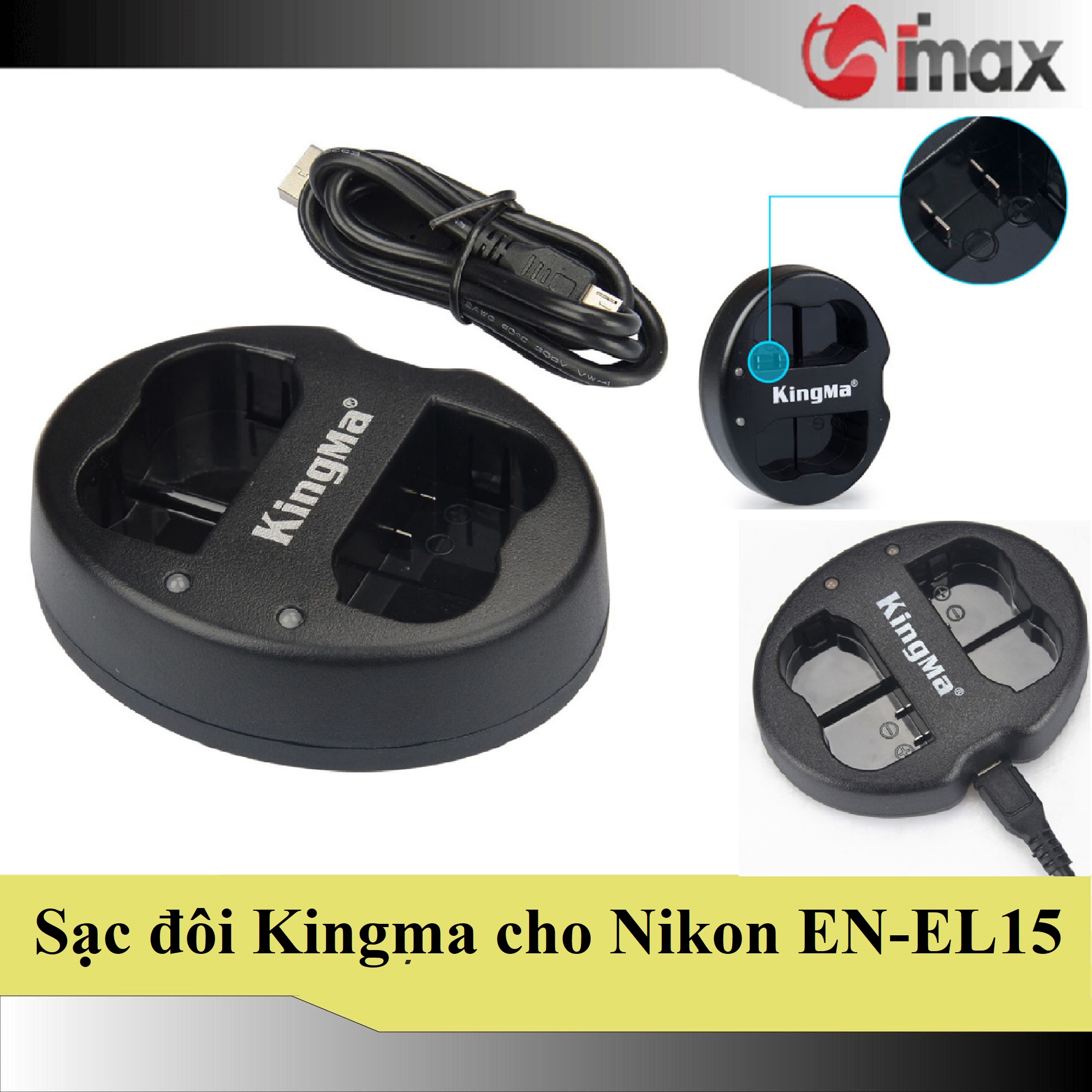 Sạc đôi Kingma EN-EL15