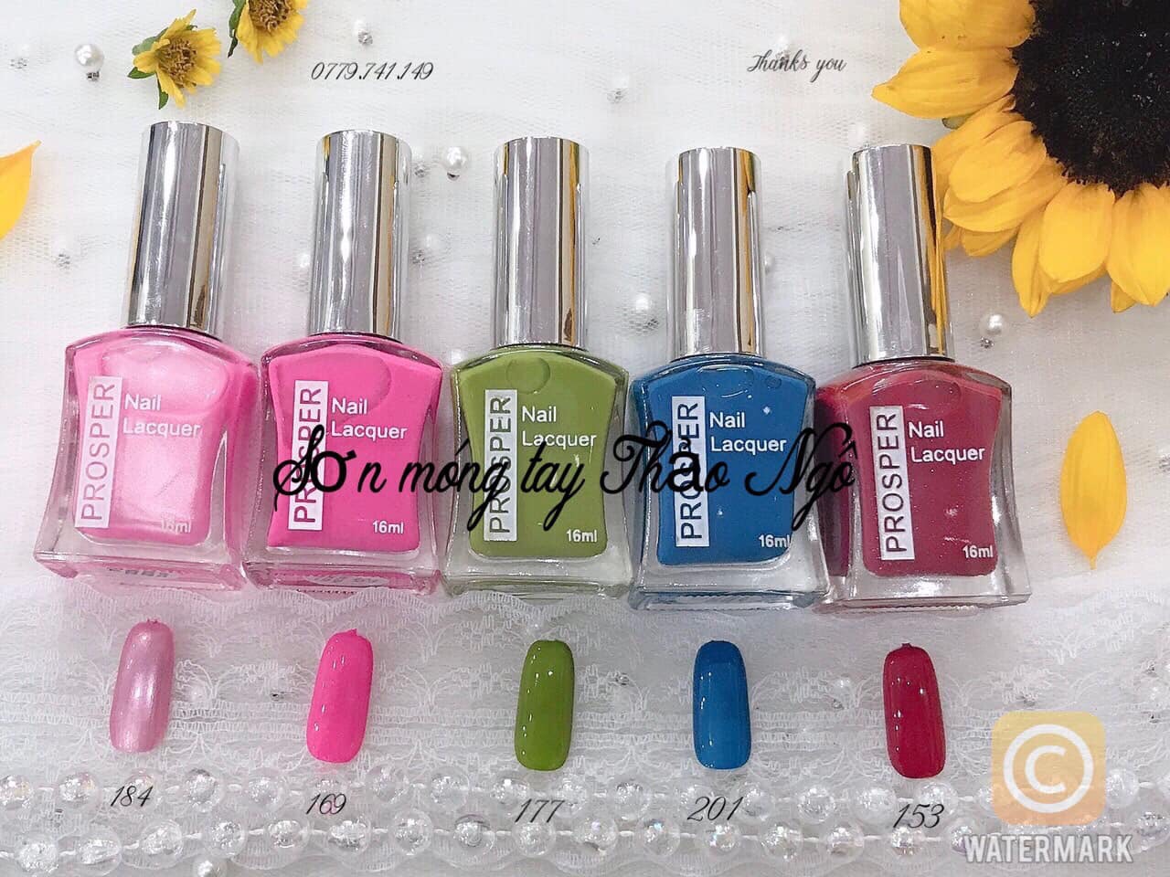 Sơn móng tay Prosper Siver 16ml (sơn thường)