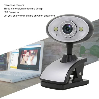 Webcam HD Camera with Microphone Rotatable USB Computer Web Cam Video Camera