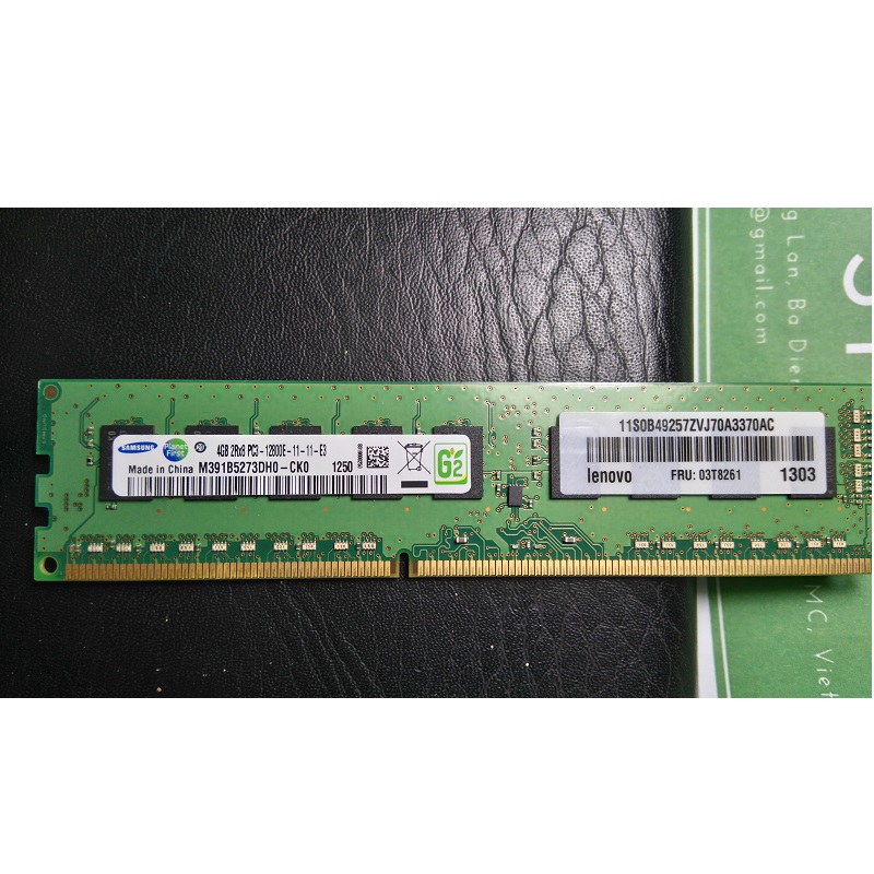 Ram Ecc Unbuffered DDR3 (PC3) 4GB ECC bus 1066 /8500E tháo máy bảo hành 1 năm