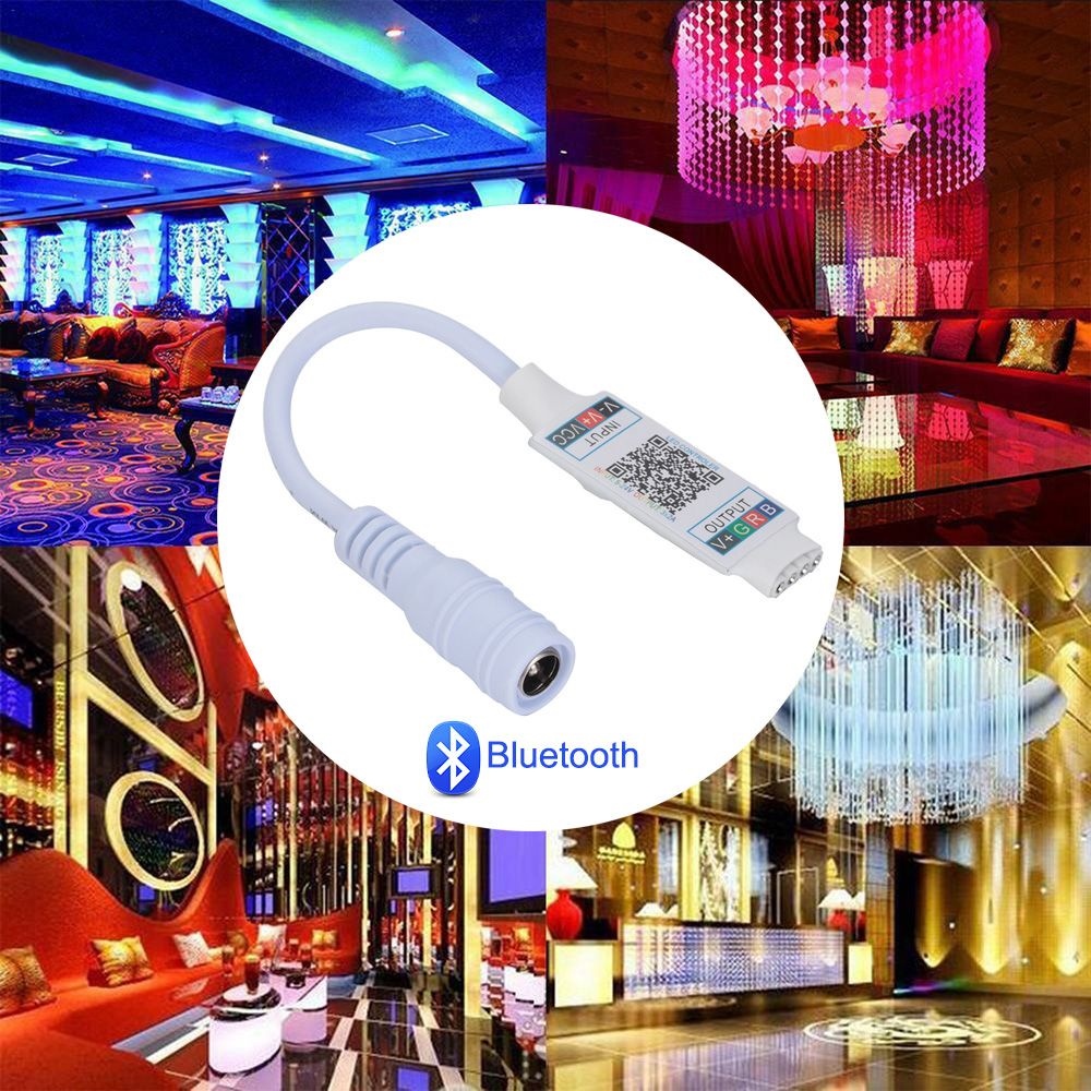 ☂✻☜ lj8.14 đầu nối dây đèn led rgb thông minh tiện dụng 4pin dc 5-24v 5050 3528