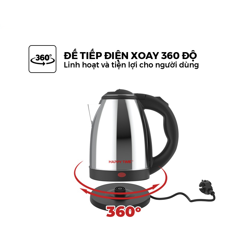 [HB Gift] [Hàng Tặng Không Bán] Ấm Siêu Tốc 1.5L SunHouse Happy Time HTD1055