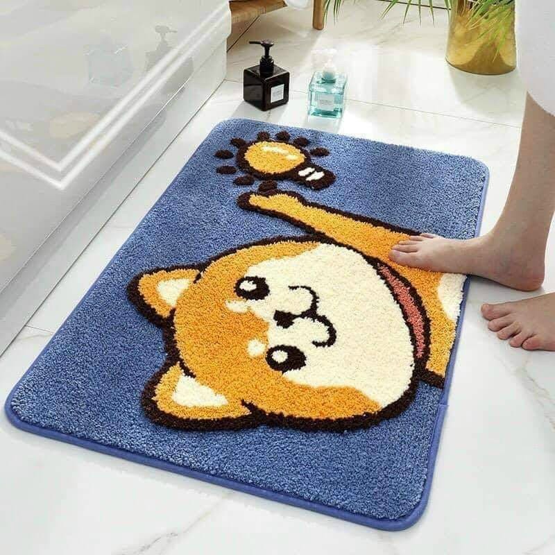 Thảm lông cừu, thảm chùi chân siêu xinh