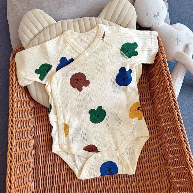 Bodysuit cho Bé Trai Bé Gái mẫu Body Chip Hè Sơ Sinh vải 100% Cotton Mềm Mịn kiểu dáng dễ thương từ 3-13kg