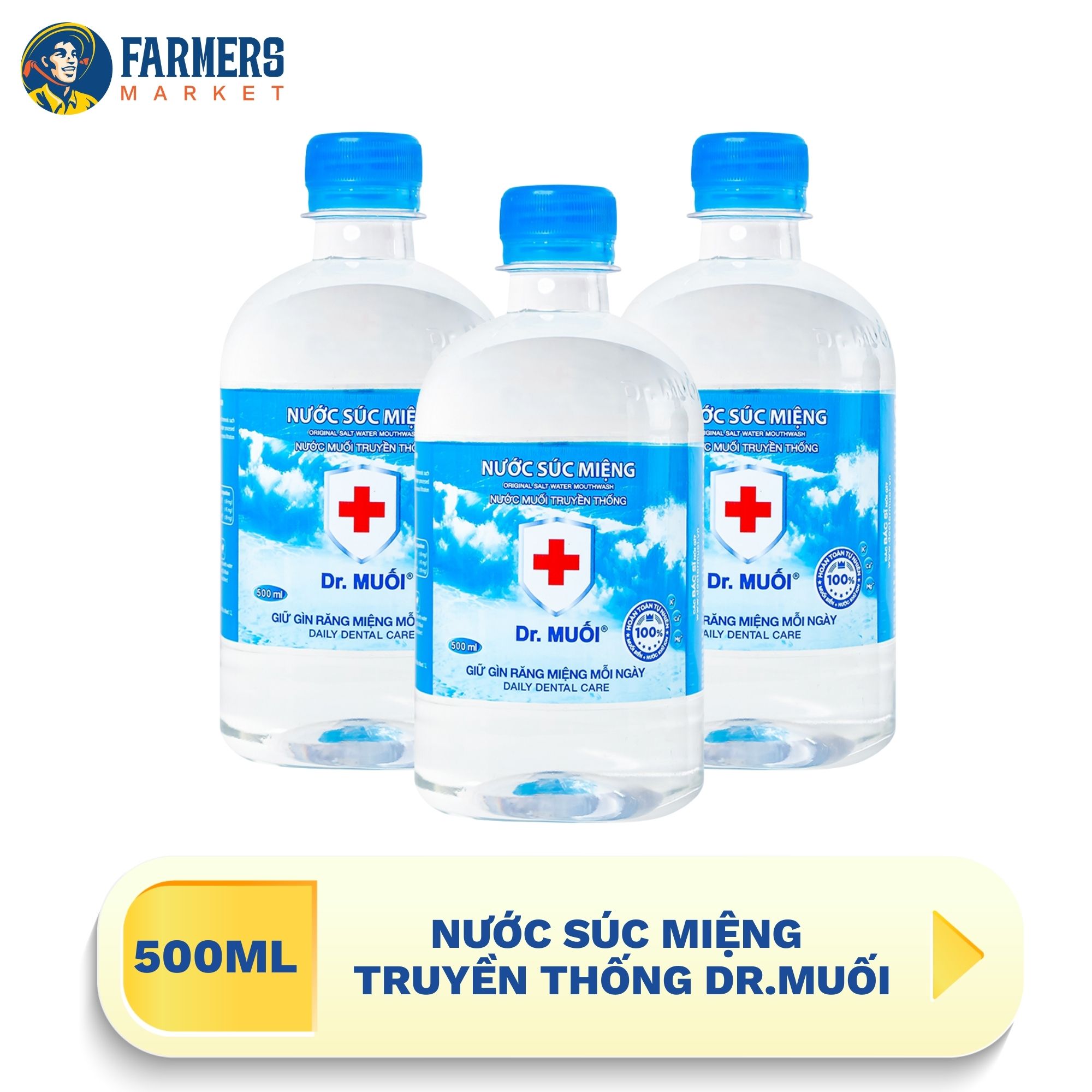 [Giao hàng toàn quốc]Nước súc miệng truyền thống Dr.Muối 500ML