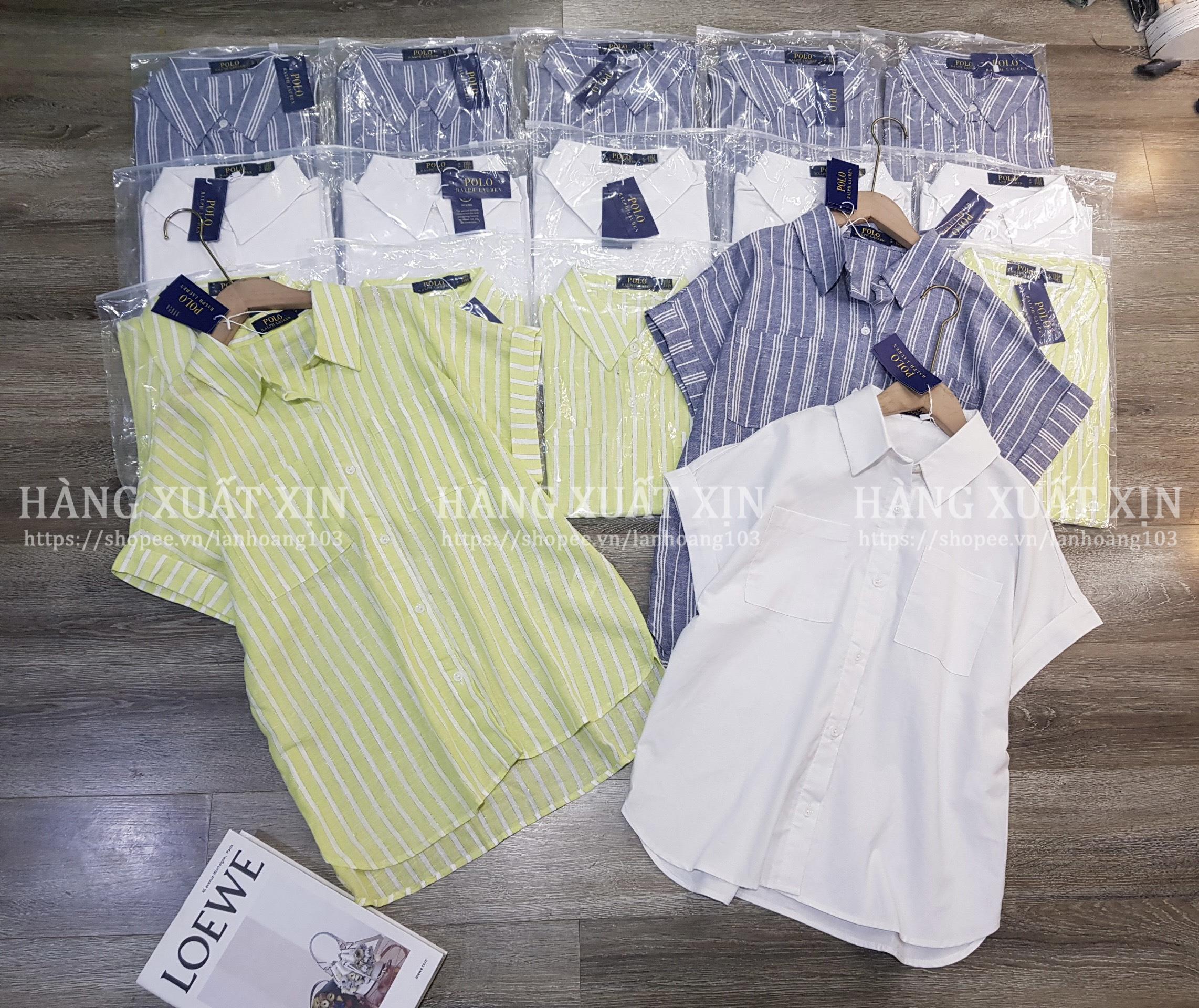 Áo sơ mi PO.LO cộc tay vải linen mềm mát