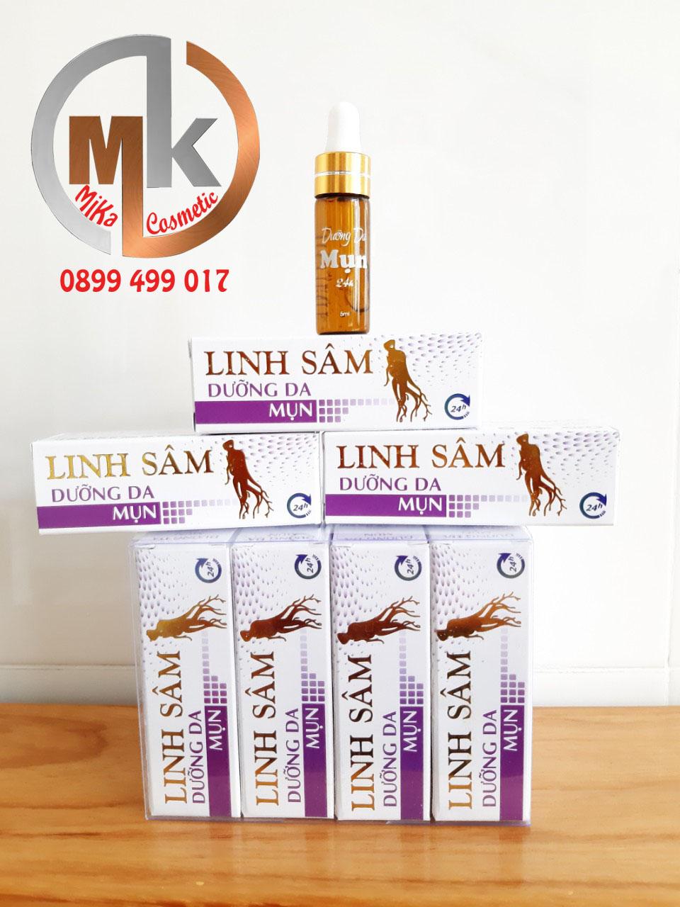 SERUM MỤN CẤP TỐC 24H LINH SÂM - chấm mụn
