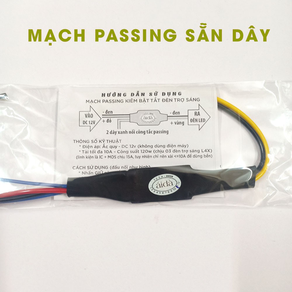 Mạch 1 Đèn Passing 3S cho đèn trợ sáng