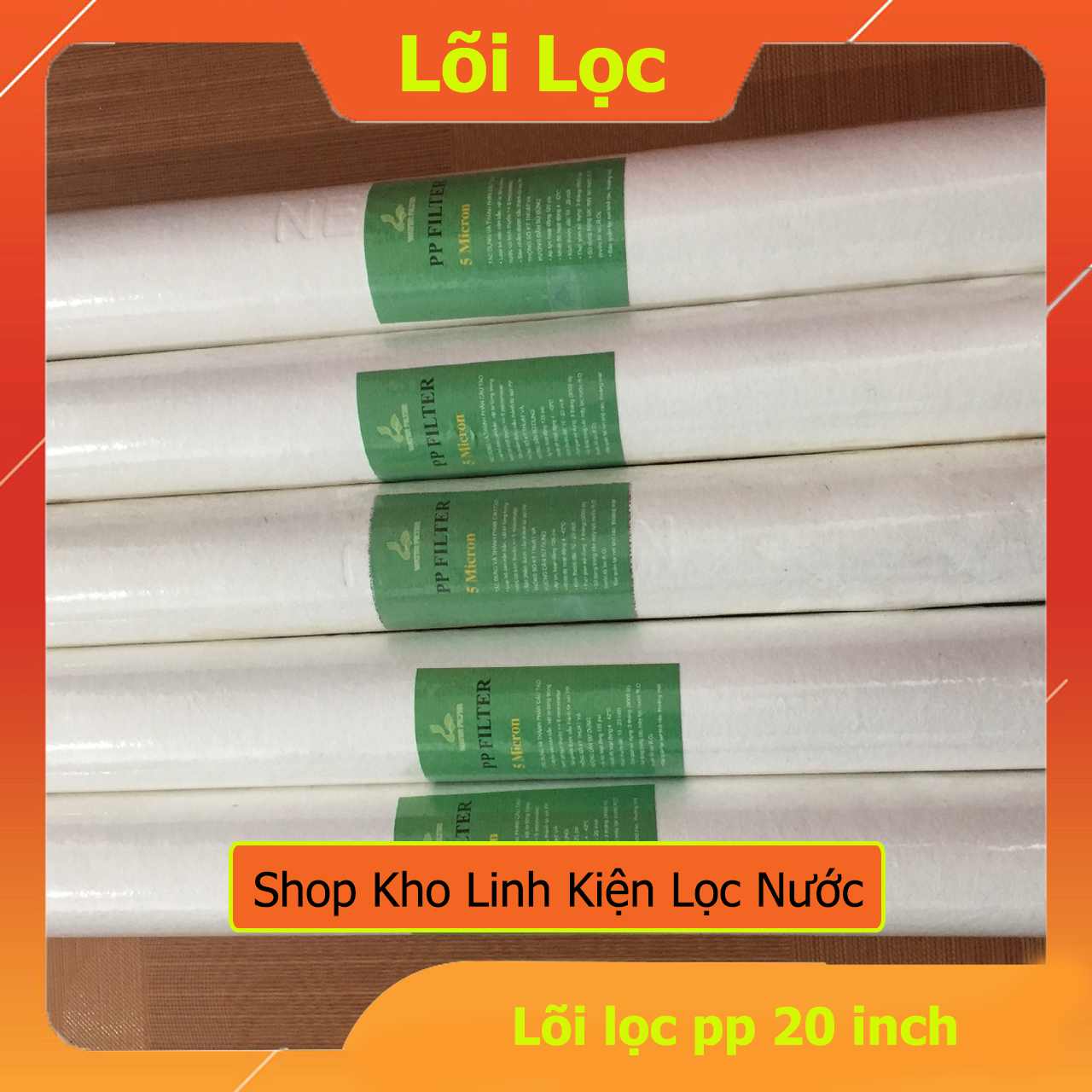 [HCM]Lõi Lọc Số 1 (Lõi PP) 5 micron 20 inch