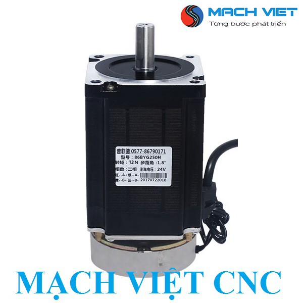 Động cơ bước size 86 NEMA 8.5Nm có phanh