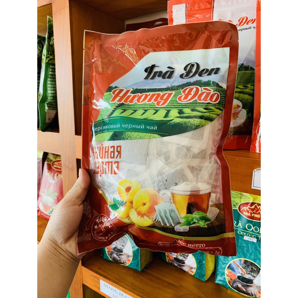 Trà đen đào túi lọc hương đào - giúp tỉnh táo, giảm căng thẳng