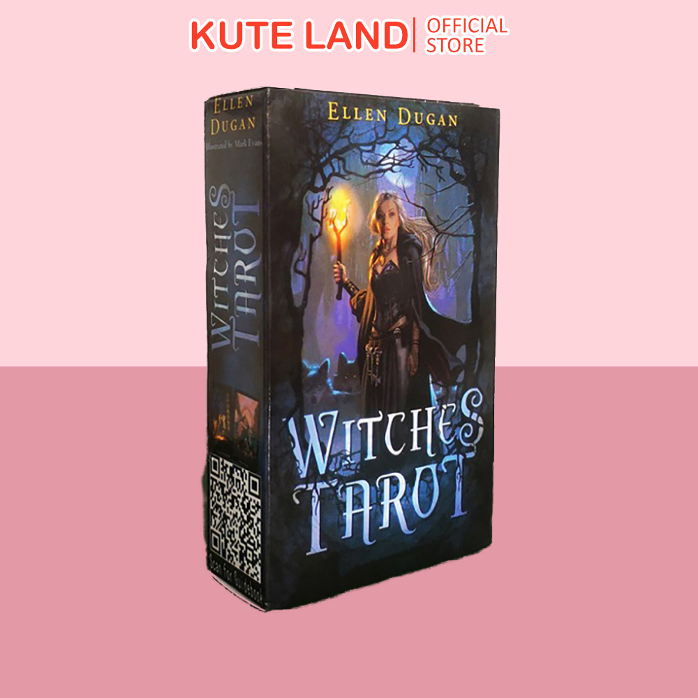 Bài tarot witches 78 lá bài size 7x11.7 cm tặng đá thanh tẩy và link hướng dẫn tiếng việt
