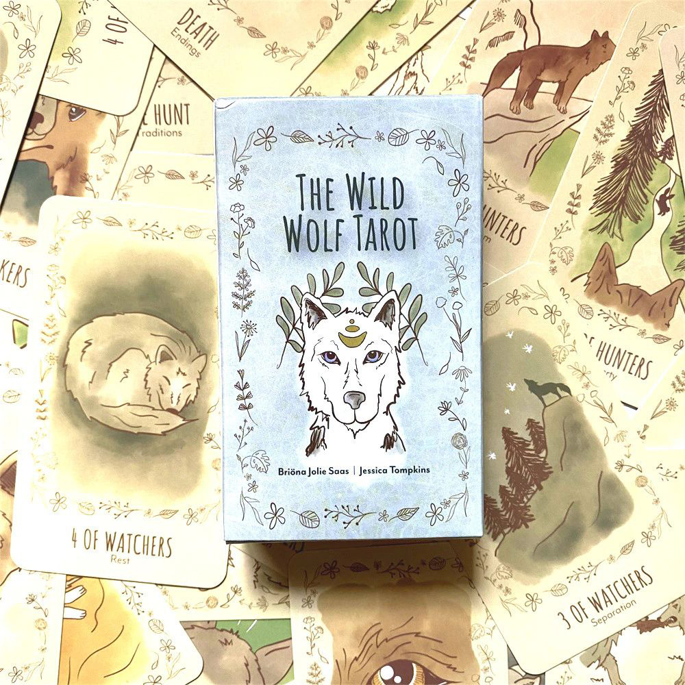 Bài Tarot The Wild Wolf Tarot Tặng Đá Thanh Tẩy