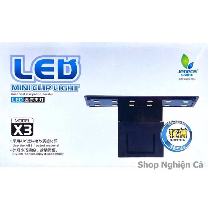 Đèn Led Hồ Cá, Thuỷ Sinh JENECA X3 | Đèn Led Kẹp show cá