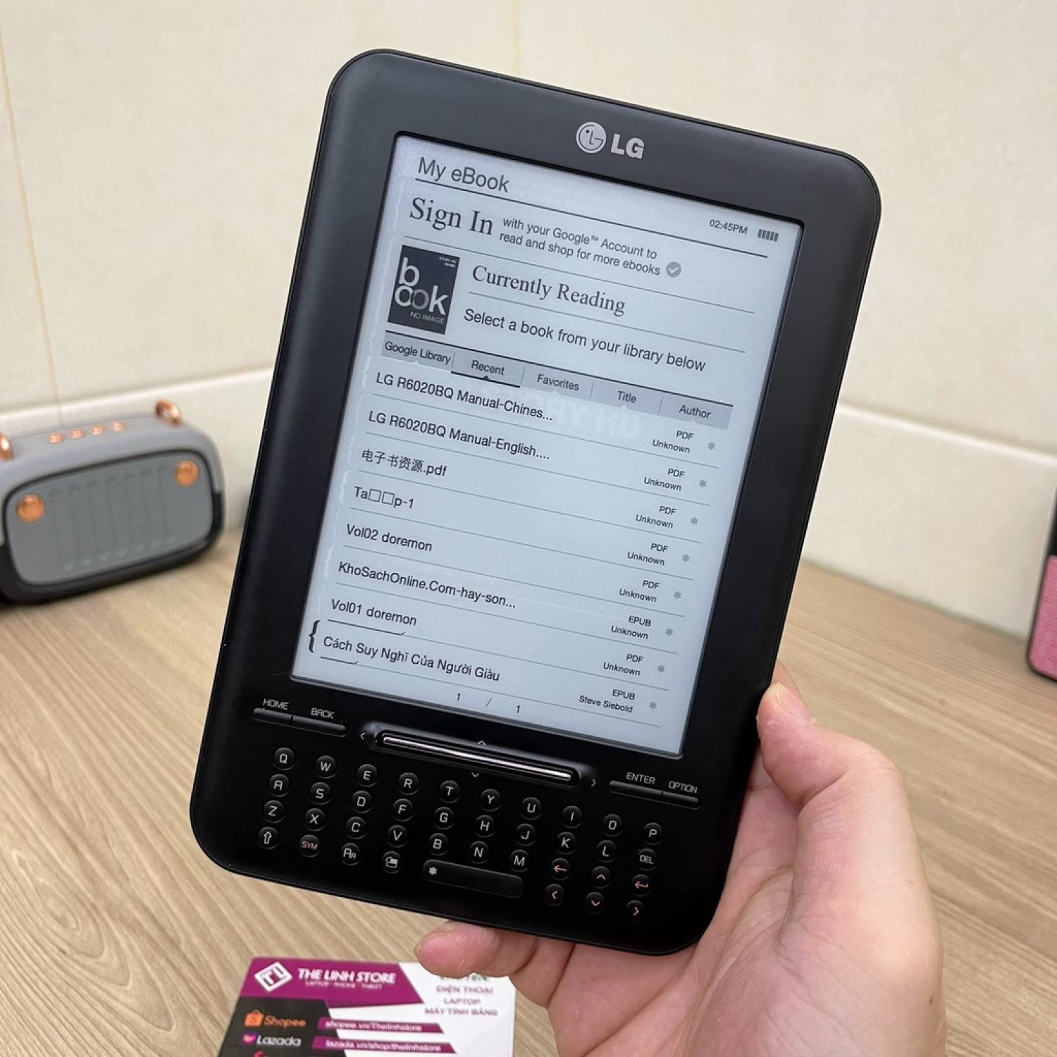 Máy đọc sách LG R6020BQ màn 6 inch - Mới 100 nguyên hộp - MixASale