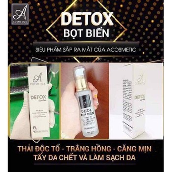 Detox bọt biển Acosmetic, giảm thâm, nám thải độc da mặt