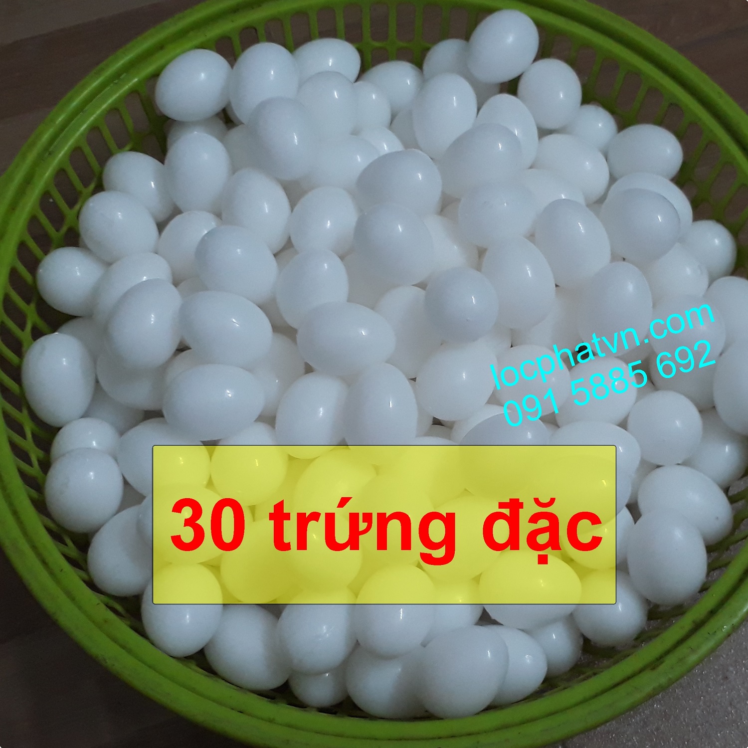 30 trứng bồ câu giả, trứng nhựa đặc bền cho chim câu CB30TRD