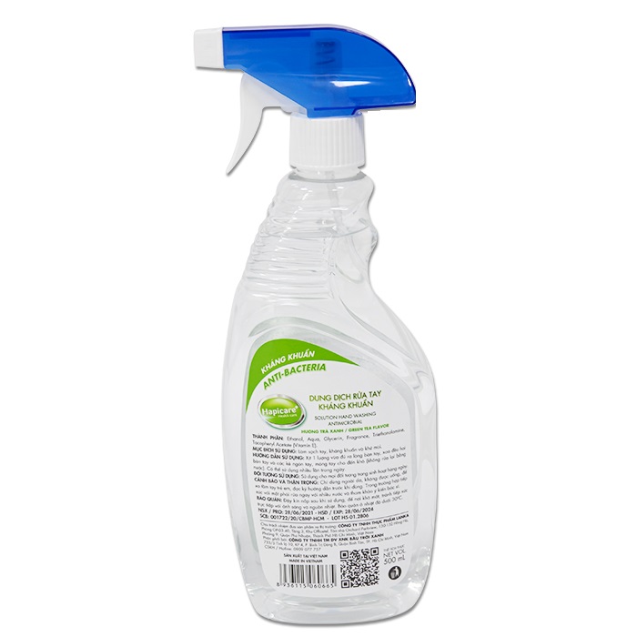 (sunashop)_Chai Xịt Khử Khuẩn Hapicare 500ml