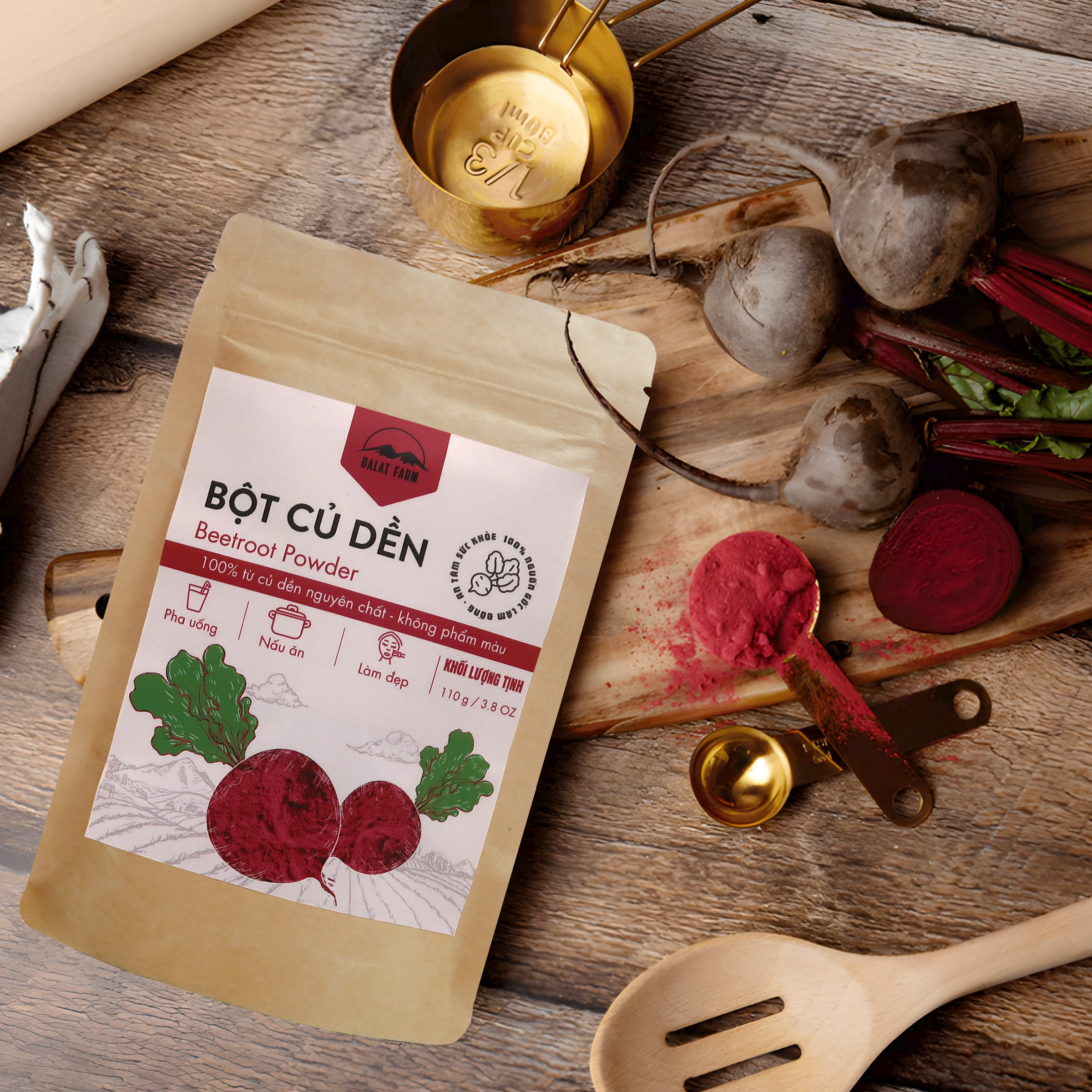 Bột Củ Dền Dalat Farm - Túi 110Gr