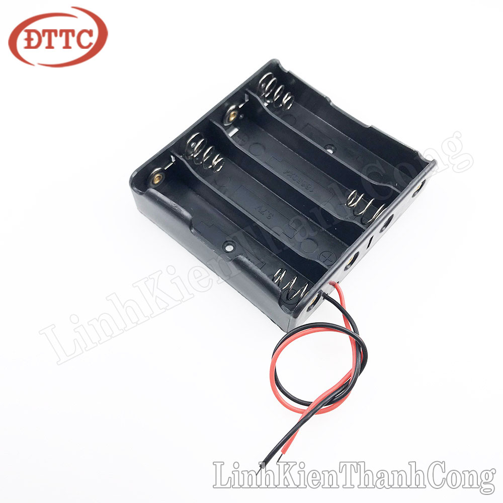 Đế pin 18650 4p đấu nối tiếp - loại 4 pin