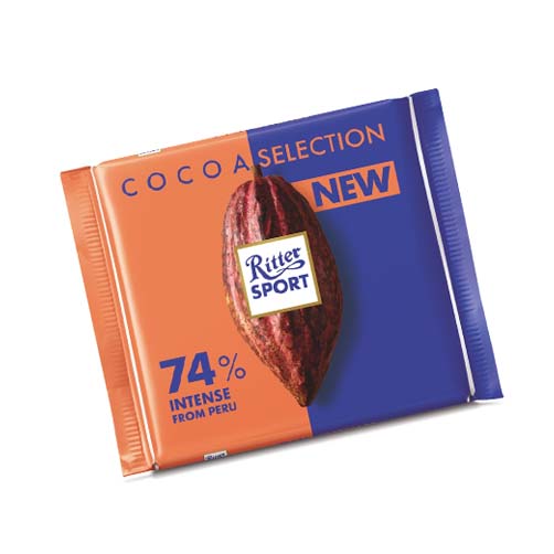 Socola đen 74% cacao Ritter Sport 100g