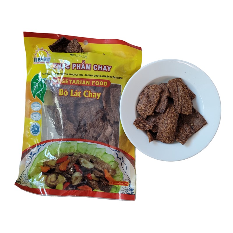 Túi 100gr Bò lát chay thực phẩm chay từ đậu nành
