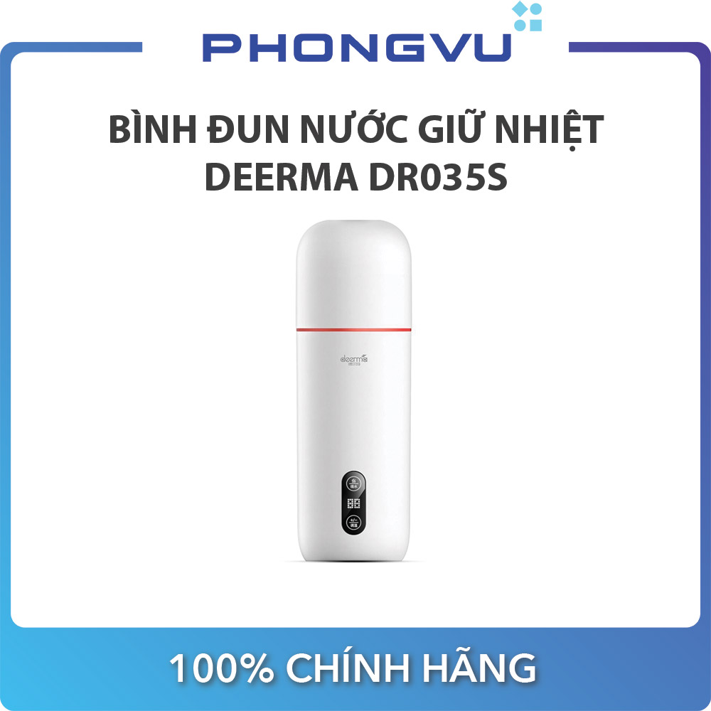 Bình đun nước giữ nhiệt deerma dr035s - bảo hành 12 tháng