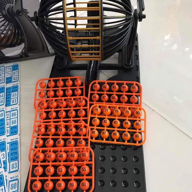 Bộ Đồ Chơi Lồng Quay Lô tô Bingo 90 số (loại lớn)
