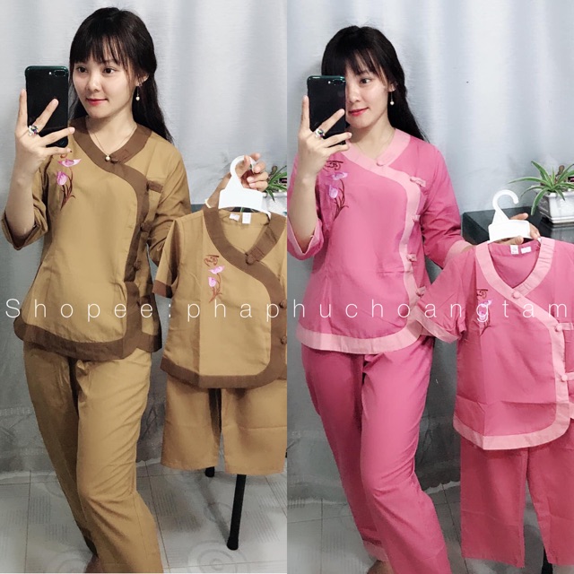 Đồ Lam Đi Chùa Tim Phối Kate Giá Rẻ Vô Địch