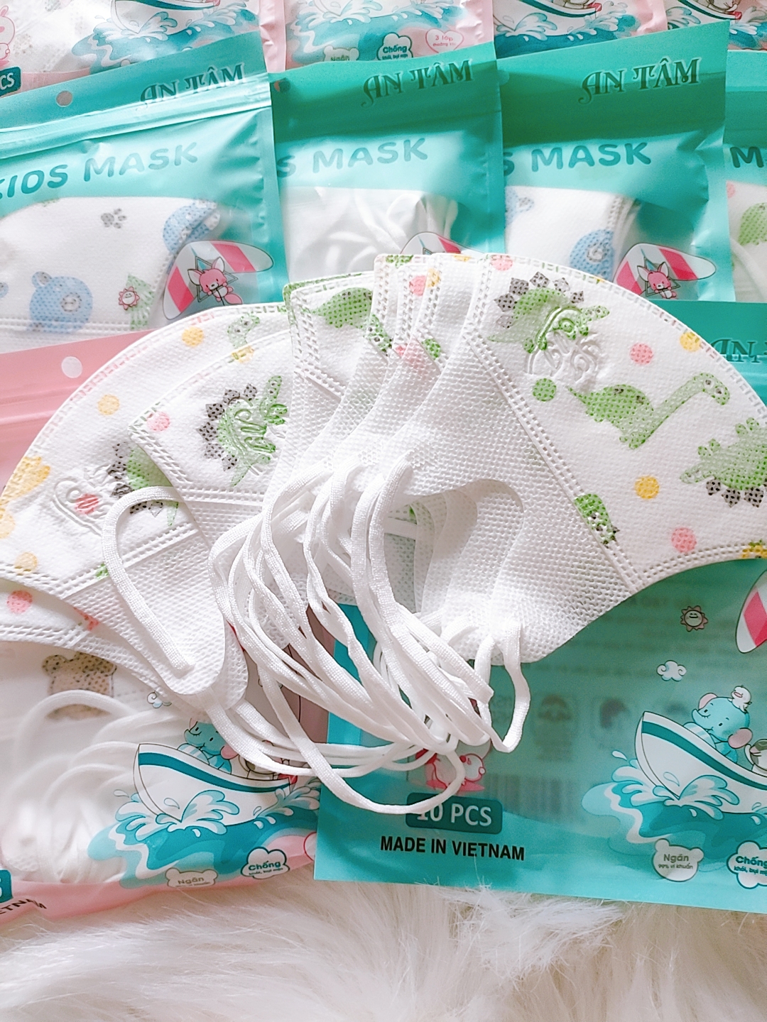 [COMBO 10 GÓI] 100 Chiếc Khẩu Trang Trẻ Em 5D Cho Bé 2 - 8 Tuổi