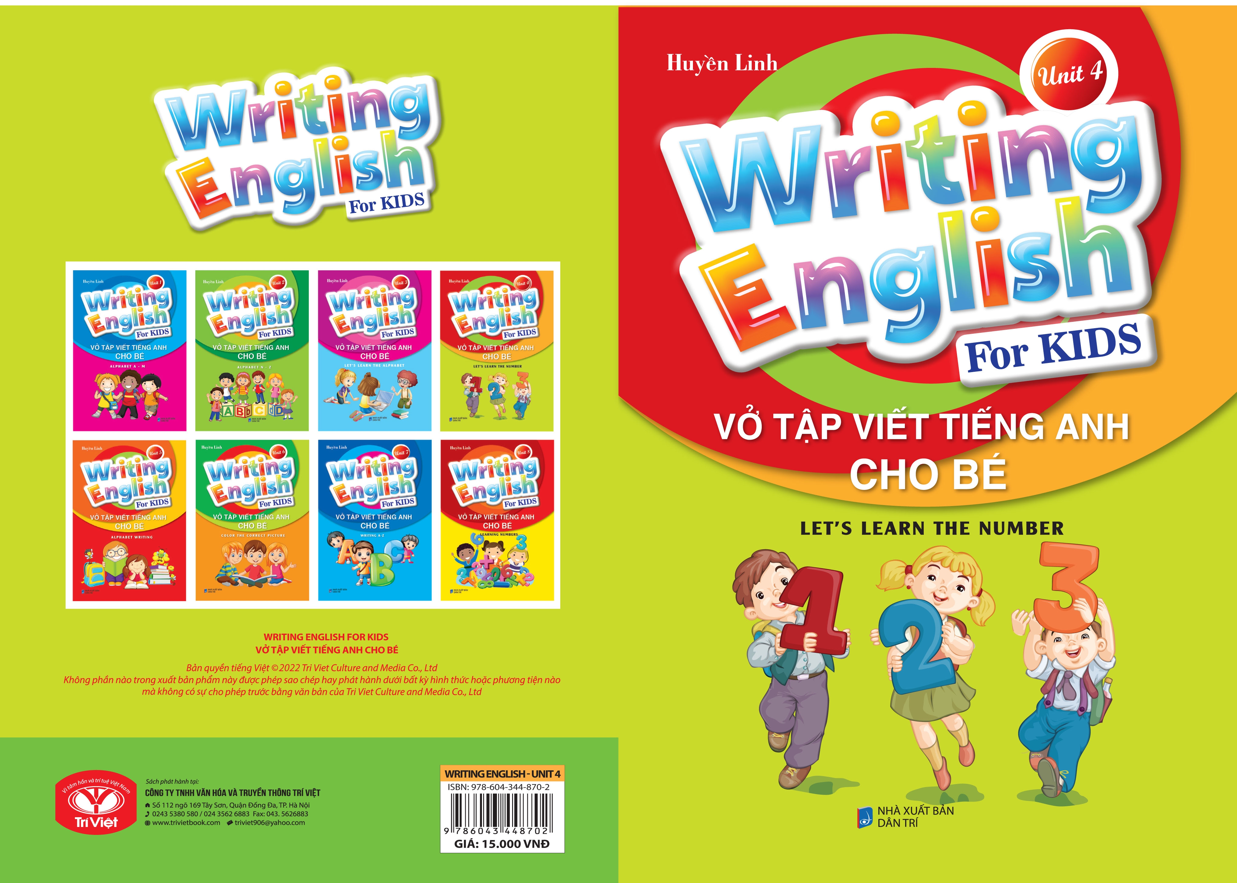 Fahasa - vở tập viết tiếng anh cho bé - tập 4