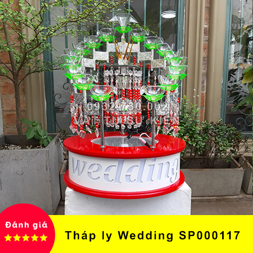 [HCM]【Chất Lượng】Tháp Ly Đám Cưới Wedding SP000117