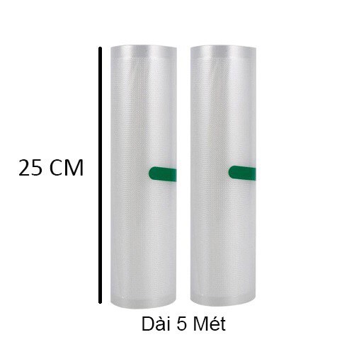 Set 2 Cuộn Túi Mặt Nhám Size 25x500cm