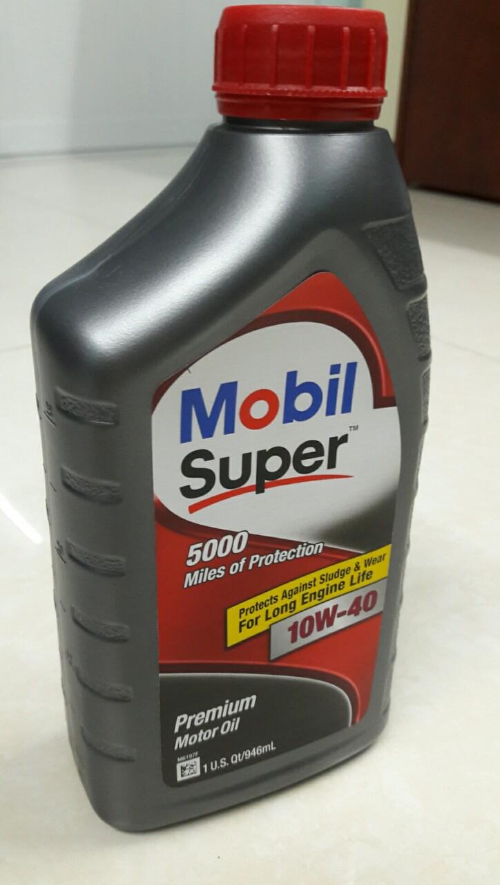 [HCM]Dầu nhớt Mobil Super 10W-40 946ml
