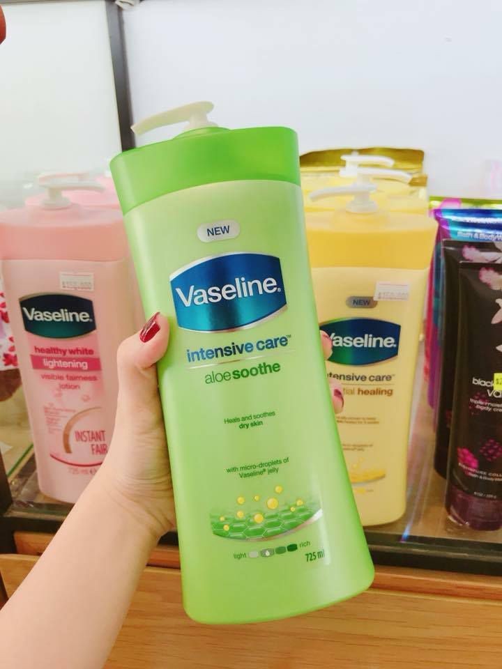 Sữa dưỡng thể trắng da toàn thân Vaseline  Mỹ - 725ml