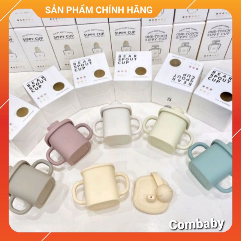 Cốc Gấu Uống Nước Có Nắp Bluemama Hàn Quốc