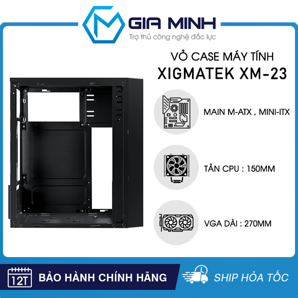 Vỏ Case Máy Tính Xigmatek XM-23 - Văn Phòng Size M-ATX