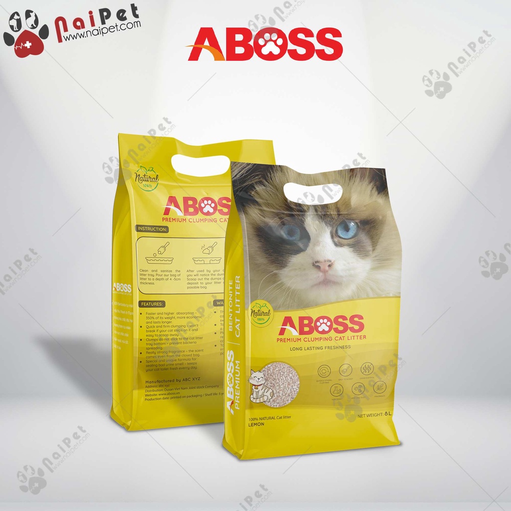 Cát Vệ Sinh Cát Đất Sét Bentonite ABoss CDS003