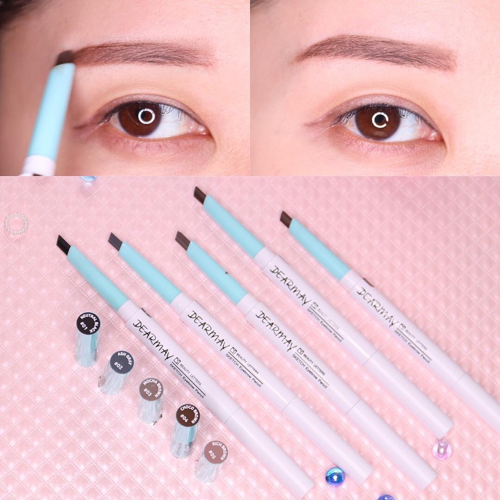 Chì Kẻ Mày Dearmay Sketch Eyebrow Pencil 0.3g