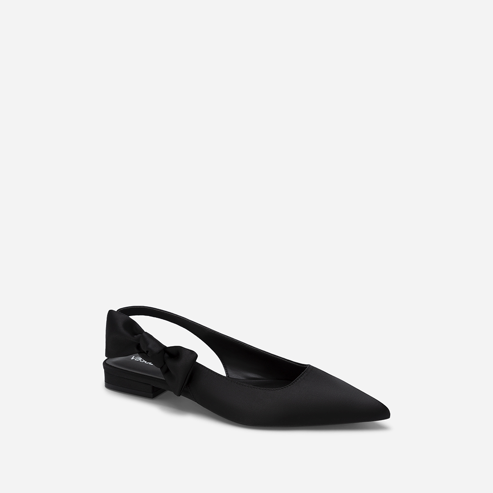 Vascara Giày Slingback Satin Nhấn Quai Nơ - BMN 0575