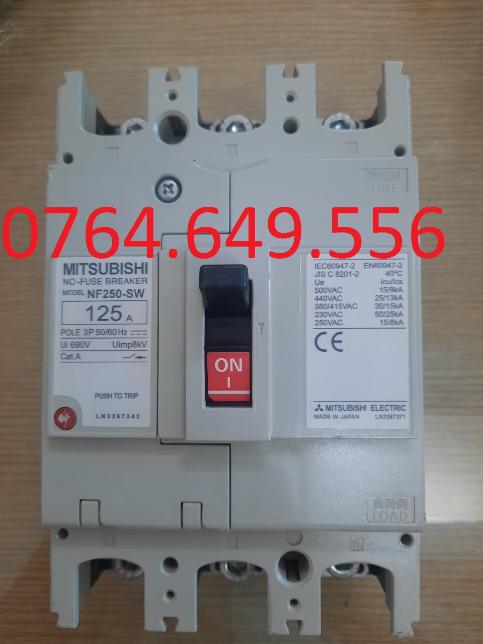 MCCB MITSUBISHI 125A MÀU TRẮNG