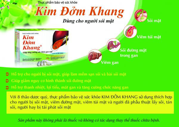 Kim Đởm Khang - Hỗ Trợ Điều Trị Sỏi Mật