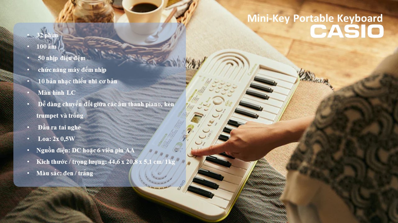Đàn Keyboard Organ mini dành cho trẻ em CASIO SA-50 SA-51