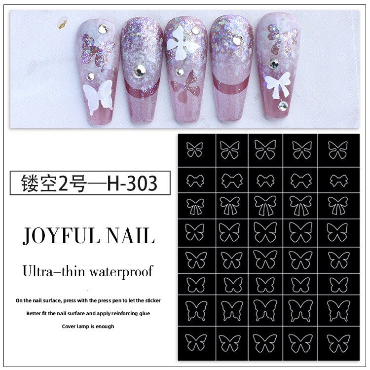 Sticker nail dặm ombre