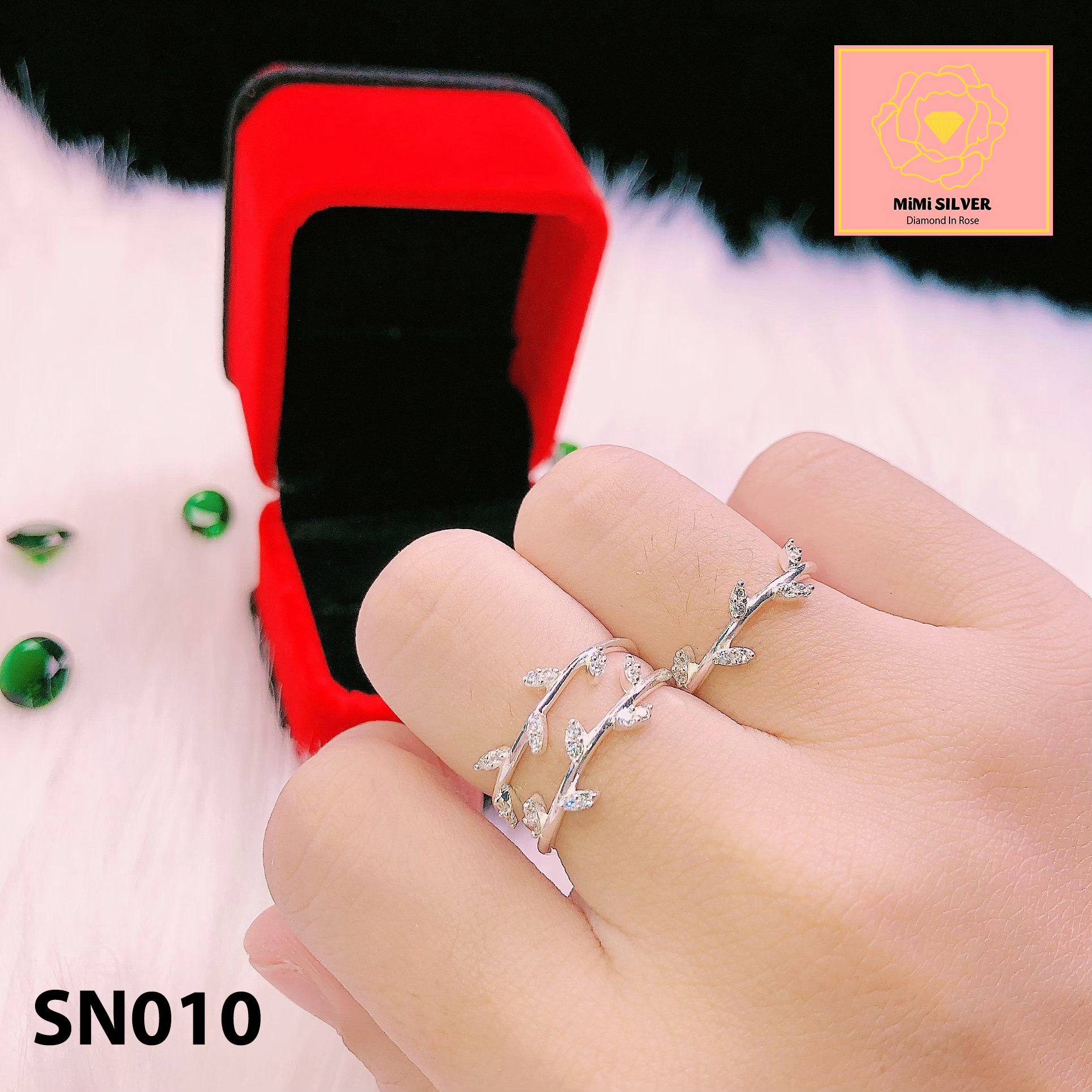 [HCM]Nhẫn Bạc Nữ MiMi Silver  - Trang Sức GADO SN010