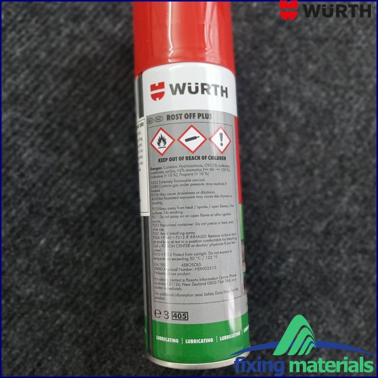 [HCM]Chất phá gỉ sét WURTH ROST-OFF Plus dạng chai xịt 300ml/233g