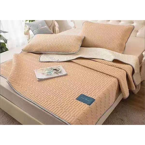 Chiếu điều hòa tencel latex NUA Bedding ga điều hòa kèm 2 vỏ gối hoạ tiết màu trơn m6/m8