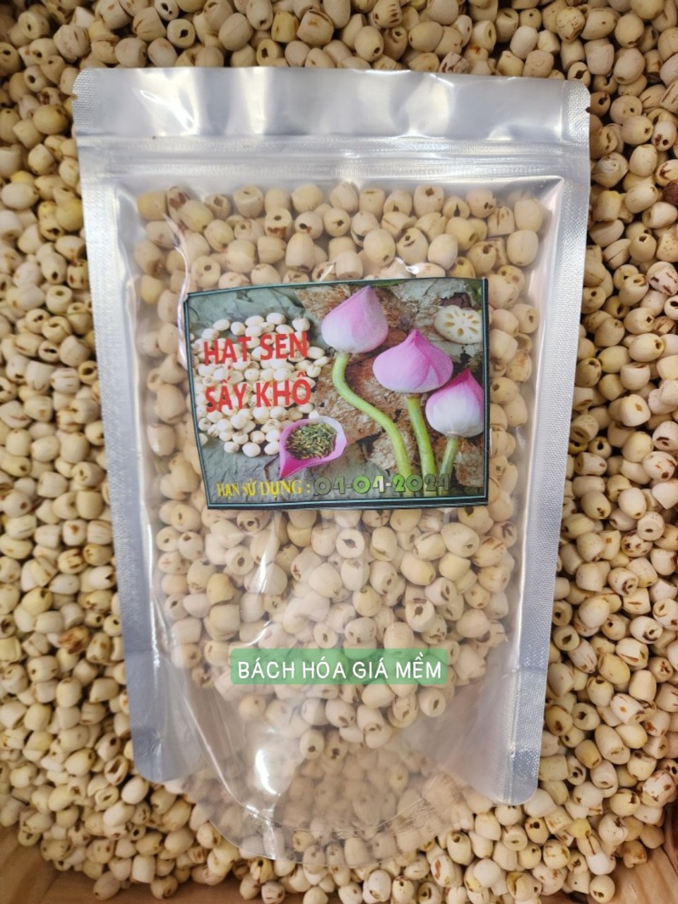 HẠT SEN KHÔ  ( HUẾ ) sấy khô  loại 1ngon bùi 400gram -date MỚI