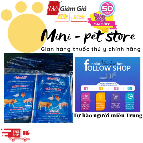 100G  TIÊU CHẢY, VIÊM RUỘT( DẠNG THAN HOẠT TÍNH) , GIA SÚC, GIA CẦM, TRÂU, BÒ, HEO, DÊ, THỎ, CỪU, VỊT, CÚT  THÚ Y Á CHÂU